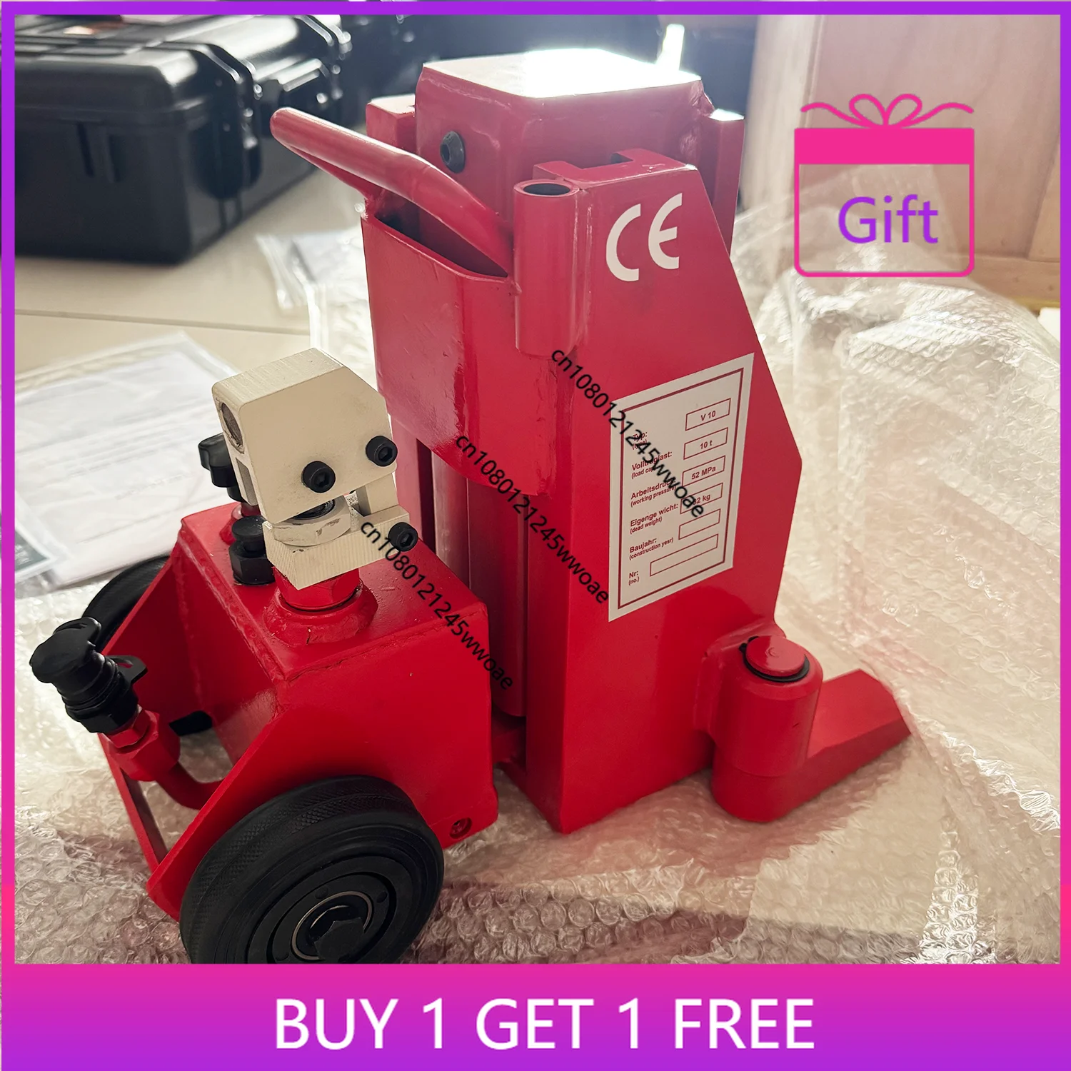 GKS V-10 Equivalent 10 Tons Hydraulic Toe Jack for LIFTING HEAVY LOADS SAFELY and SECURELY With CE