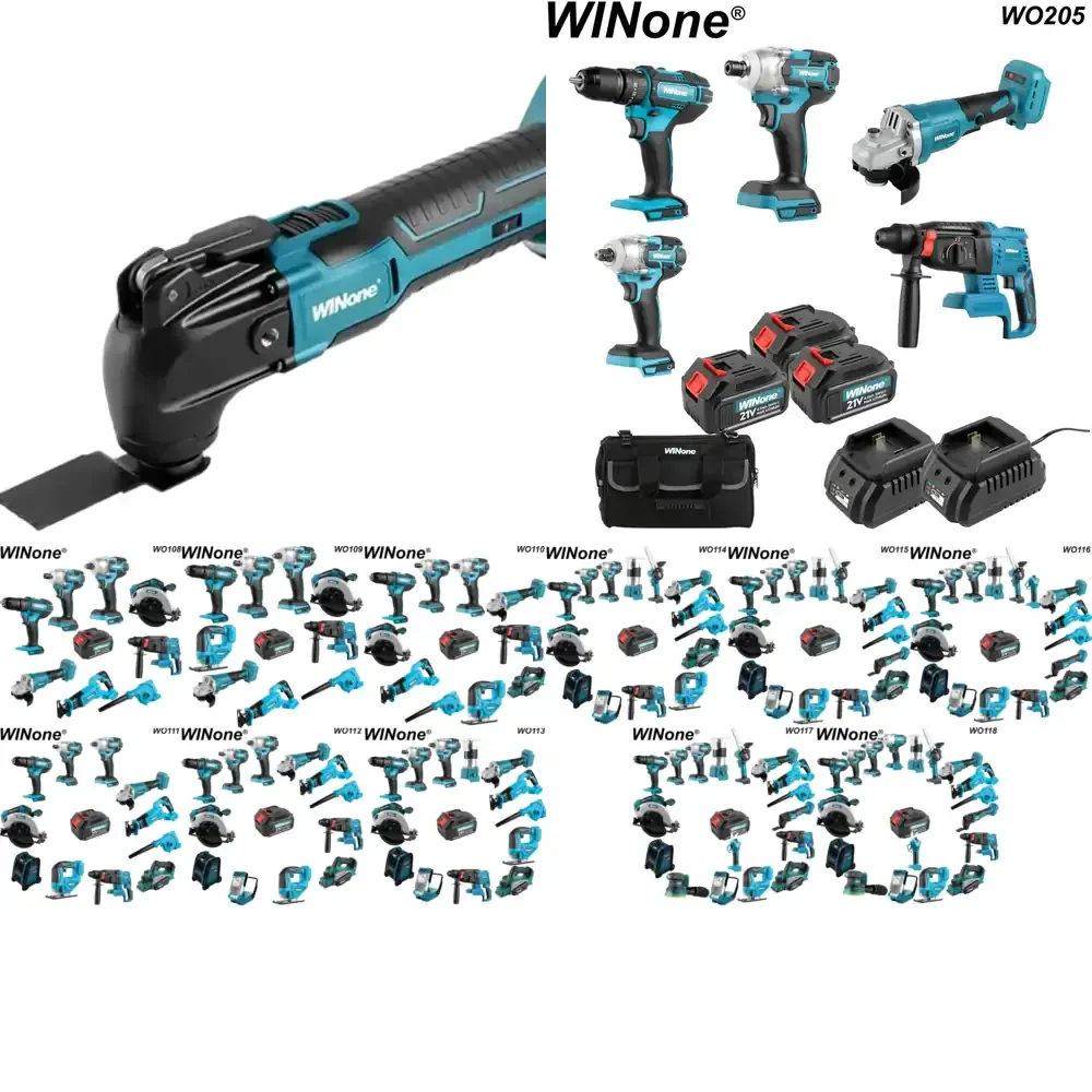 

Wholesale Full Range Professional Industrial Cordless Power Drills Electrical Power Tools 10pcs With Ready Stock