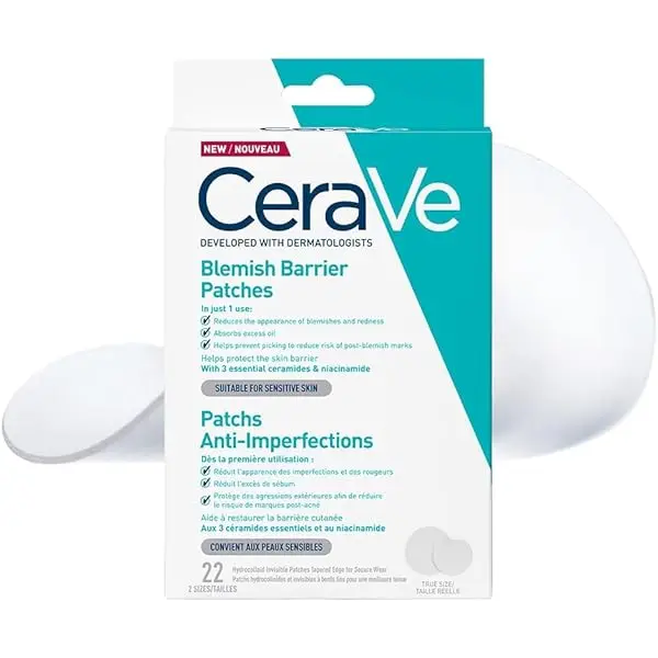 Cerave Parches Para el Control de Imperfecciones 2 Tamaños 22 Parches