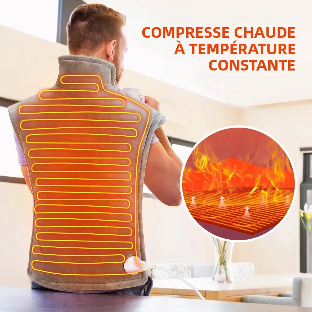 

Electric Heated Shawl 3 Level Hot Compress Constant Temperature Winter Neck Back Abdomen Leg Waist Brace Keep Warm Home Office