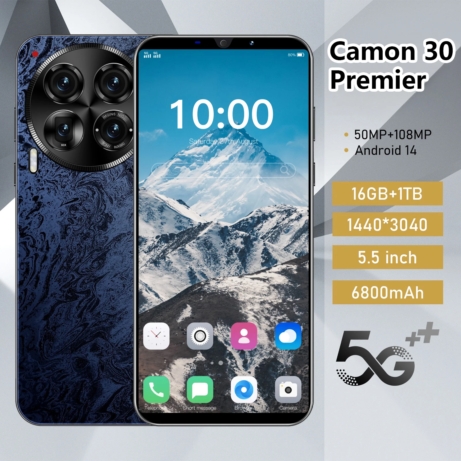 

New model MI Camon 30 Premier 2025 intelligent 5G dual card dual standby Android 15.0 system global version 7800mAh battery