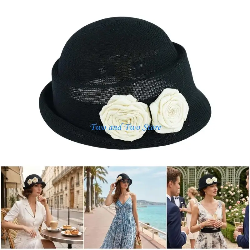HX6F Camellia Sun Hat Distinct For Long permanent Wear And Refinement