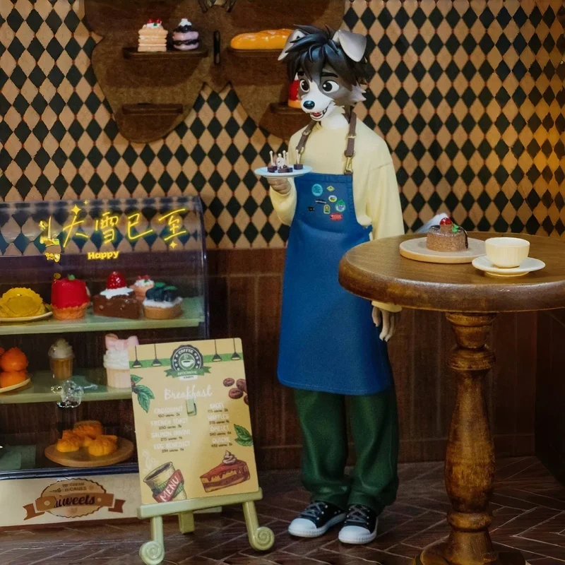 

Официальная милая чайная чашка, щенок, собака, орнамент из ПВХ ручной работы, милая исцеляющая фигурка ручной работы, модель куклы, игрушка в подарок, настольное украшение, подарок