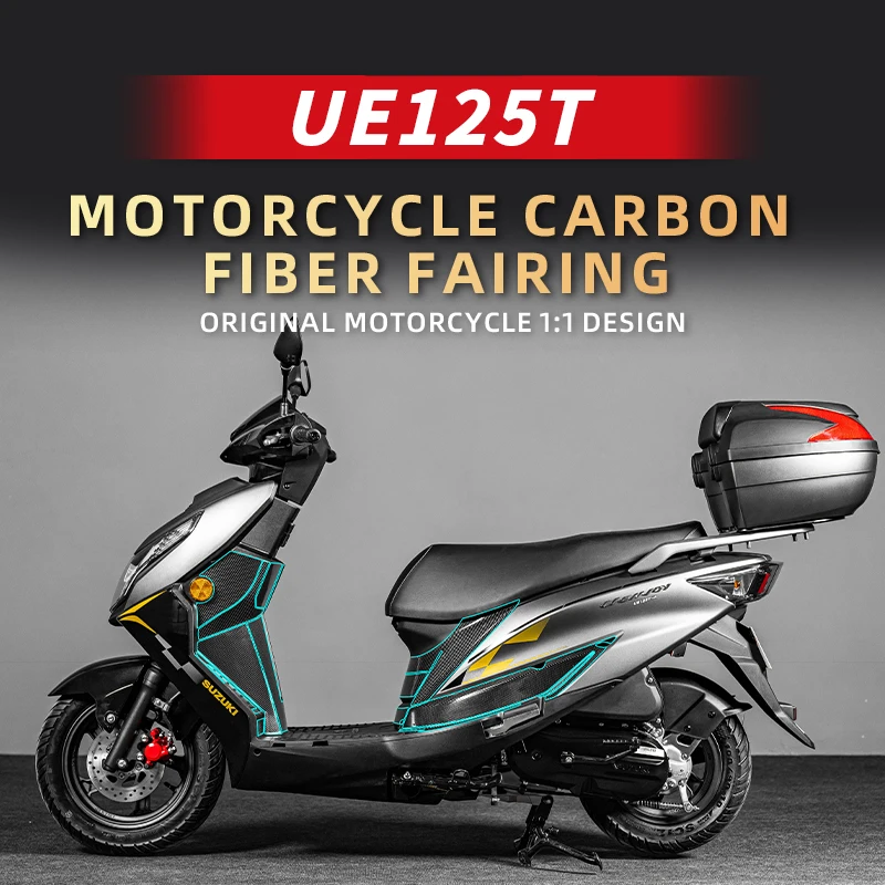 

Used For SUZUKI UE125 New Design Carbon Fiber Protective Stickers Fairing Kits Motorcycle Plastic Decorative Accessories Refit