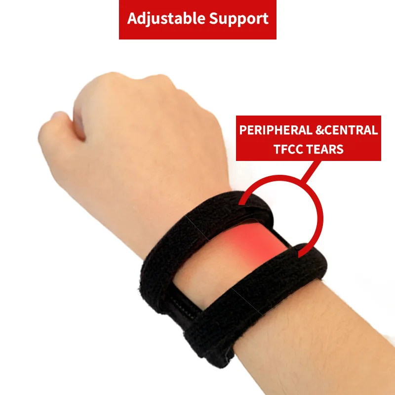 TFCC Bracciale da polso sportivo per sollevamento pesi a vista Fascia da polso a compressione elastica Yoga Basket Tendine Guaina Bracciale da polso fitness