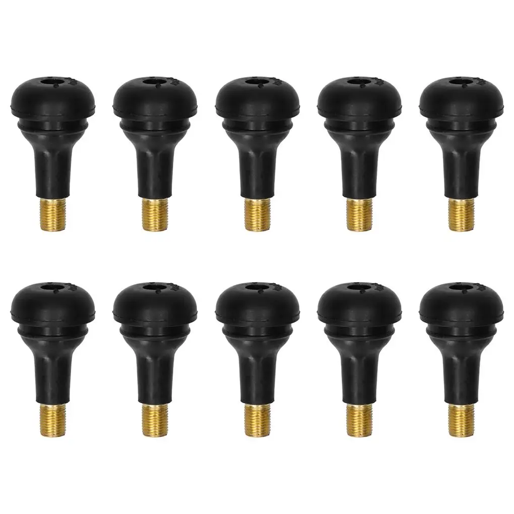 10 Pieces Car Snap-in Tire Valve Automobile Vehicle Mounted Tires Stem Valves Spare Parts Tyre Modification Accessory