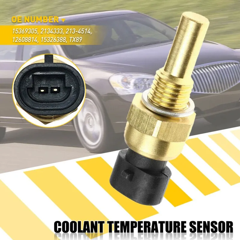 New Coolant Temperature Temp Sensor For GM For GMC TPI TBI LT1 LS1 LS2 4.8 5.3 6.0 5.7 OEM 15369305 2134333 213-4514 15326388