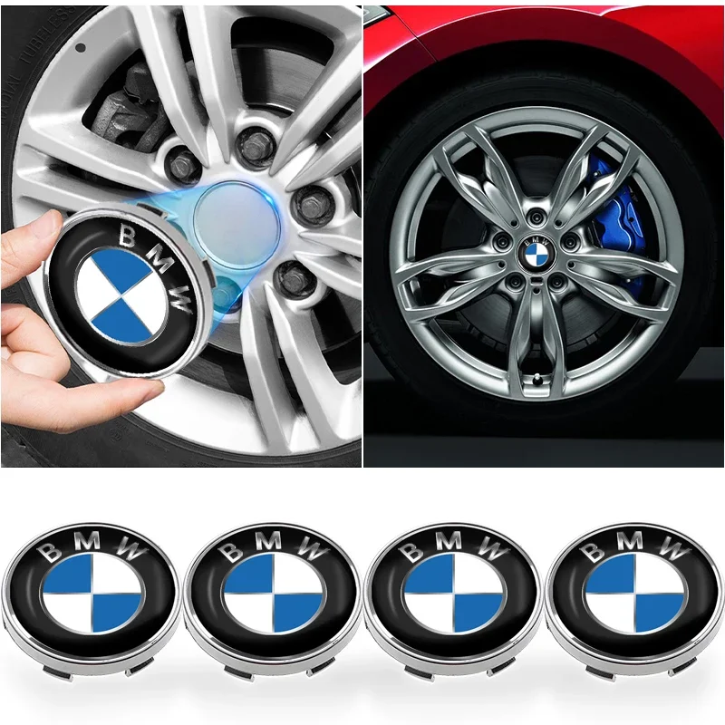 

4pcs 60mm Car Wheel Center Hub Cap Rim Cover Emblem Stickers For BMW E46 E39 E90 E60 E36 F30 F10 E34 E30 F20 E92 M3 M4 M5 X5 X6