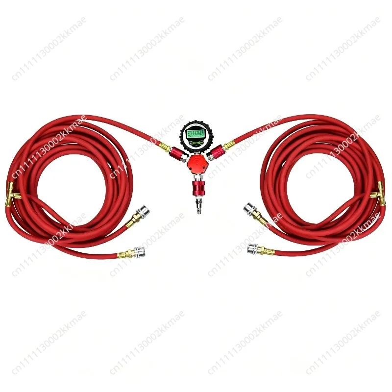 Offroad 4*4  4 Tire Inflate Inflation Deflation System Kit With Digital Gauge 4 Way air Hose Tire Inflation Deflation Sets