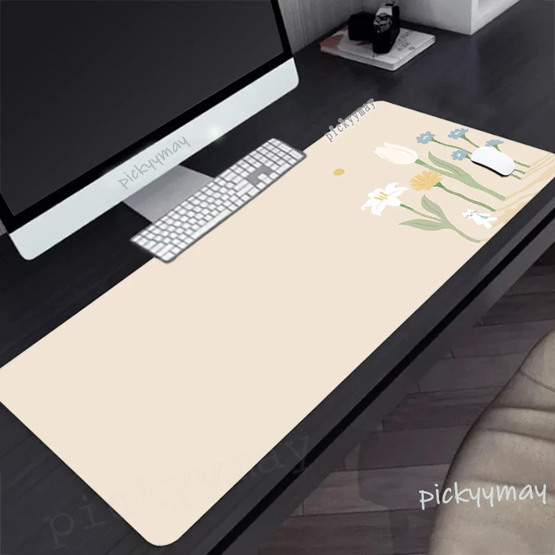 

Large Gaming Mousepads Cute Mouse Pad Cat Computer Mousepad Kawaii Mouse Mat 90x40cm Desk Pads For PC Keyboard Mats Table Rugs