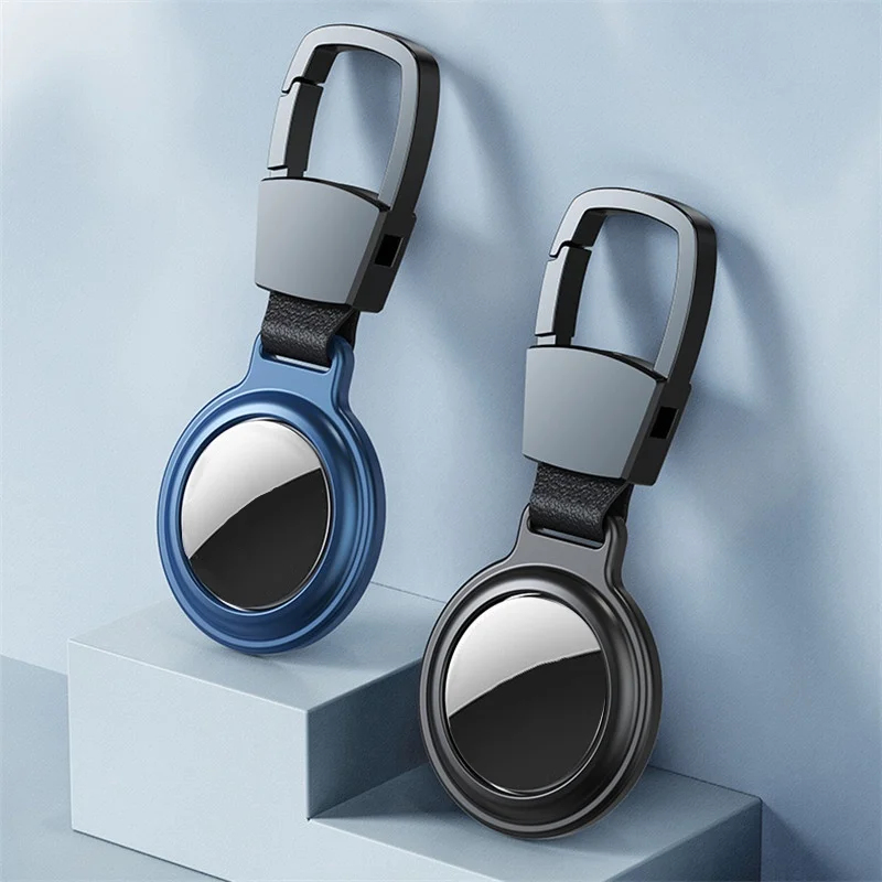 Metal Magnetic Anti-Lost Keychain Holder Case For Apple Airtag Air Tag Dog Cat Pets Collar Locator Tracker Protective Full Cover