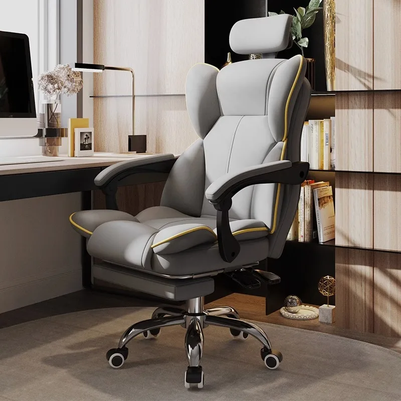 Gaming Chair Home Computer Chair Comfortable Long-Sitting Ergonomic Chair Lunch Break Reclining Office Chair Anchor Lifting Seat