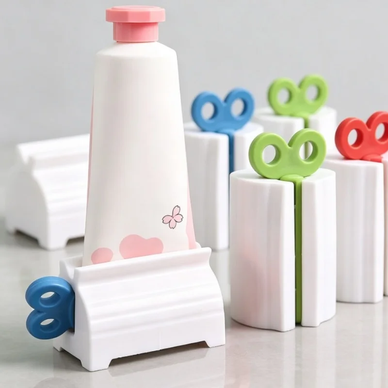 Toothpaste Dispenser&Squeezer – No More Waste, Effortless One-Hand Operation, Reusable Bathroom Gadget for Lazy People