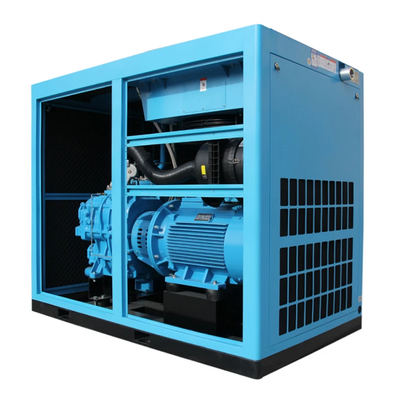 توفير الطاقة 150hp 110kw ضاغط الهواء الكهربائي 650 Cfm آلة ضاغط كبيرة