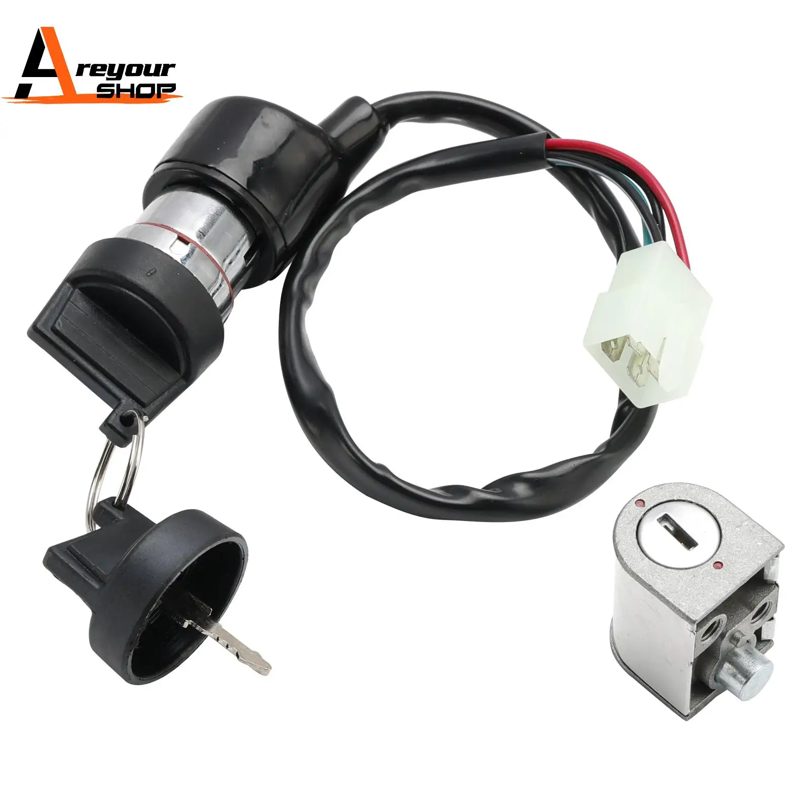 

4-контактный ключ зажигания 9010-010000 для CF-Moto CF188 CF500 CF600 CF625 500cc