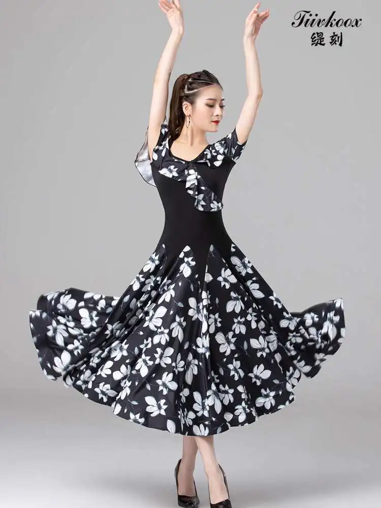 

Modern Dance Socialized Dancer New Standard Dance Latin Dance Waltz Grand Swing Dress Practice Competition Performance Dress