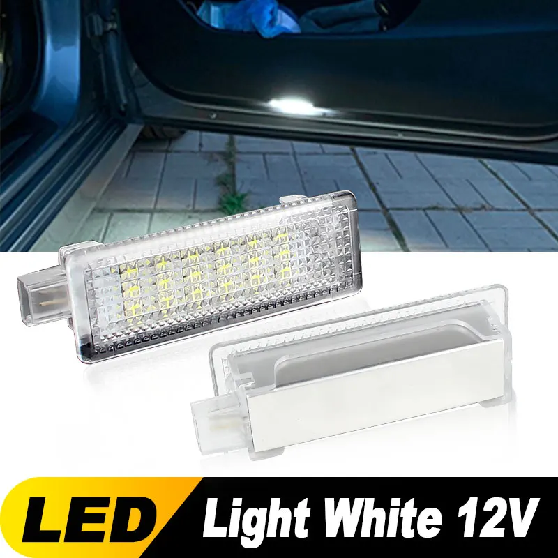 2 pçs canbus led pé porta cortesia interior luz caixa de luva lâmpada leitura para bmw e92 e81 e87 f20 e60 1 3 5 séries