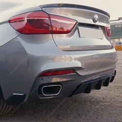 For Bmw X6 F16 M Performance Style Rear Bumper Splitter Lip Rear Diffuser X6 30d 40d 40i 35i 50d 50i M Pack Bodykits 2014-2019