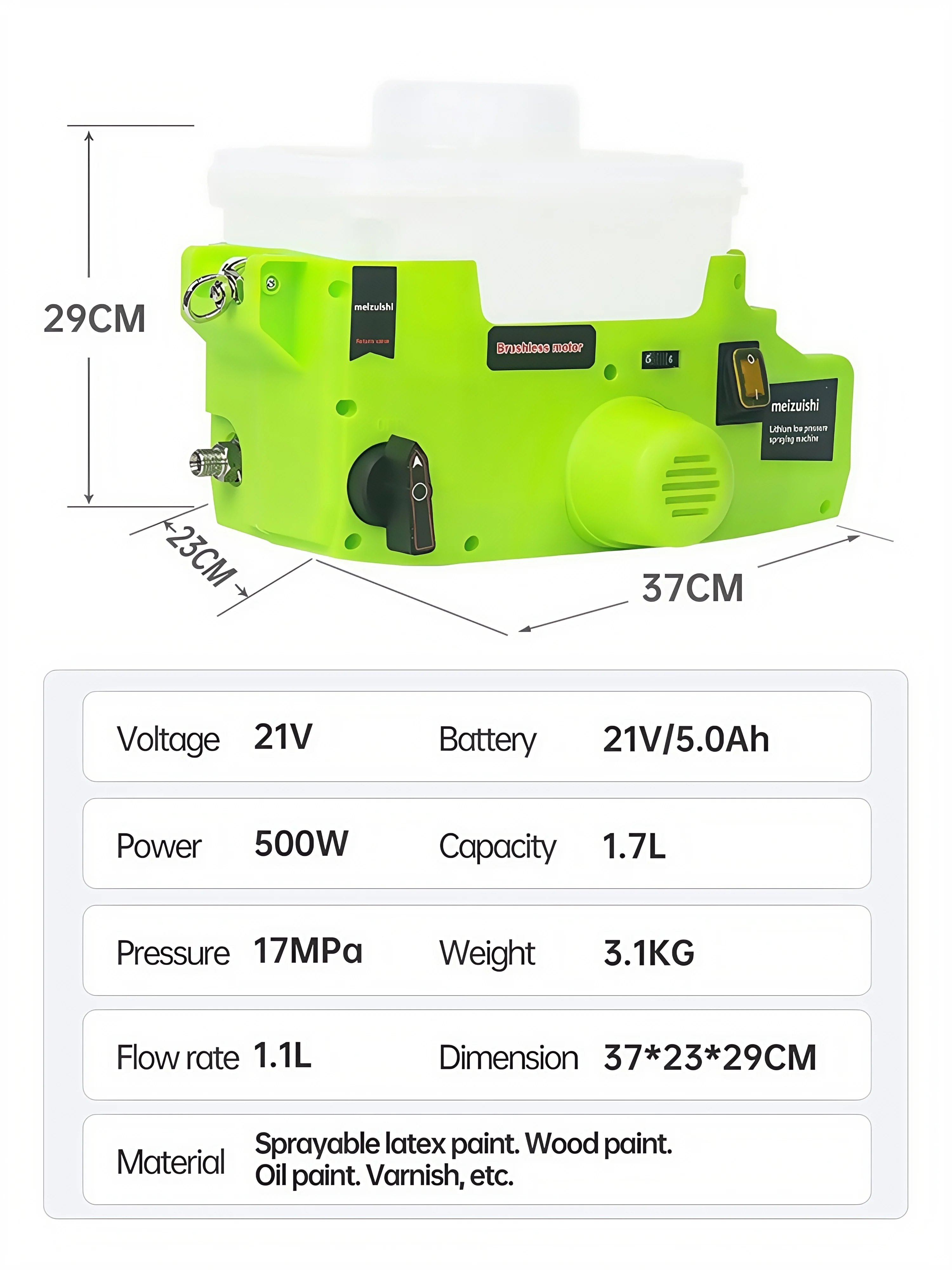 Backpack Professional Airless Sprayer Airless Spray Gun 500W Airless Sprayer Painting Tools