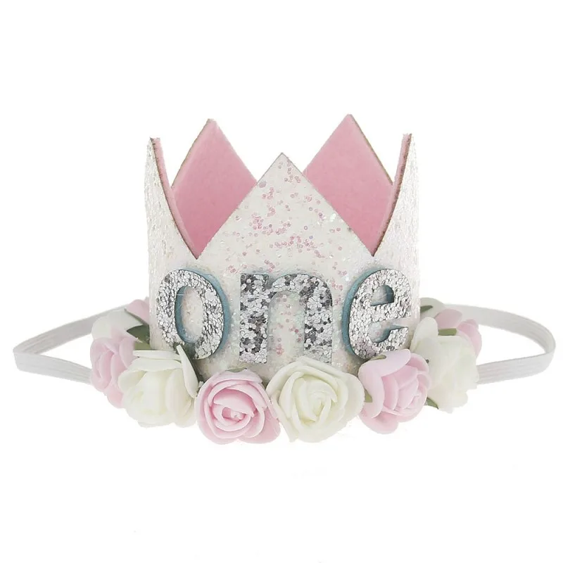 Decorazioni per feste di compleanno bambini Baby 1 2 palloncini di compleanno di 3 anni Baby Shower Boy Girl 1st Birthday Party Crown Hat