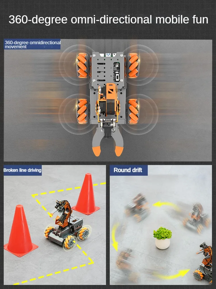 車のロボットアーム,開発ボード付きのプログラム可能なロボット,レベリング,piビジョン,ai,4wd,5g,4g,プログラム可能,diyキット