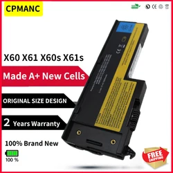 CPMANC 4cells Laptop Battery For Lenovo for ThinkPad X60 X61 X60s X61s 40Y6999 40Y7001 92P1174 92P1170 40Y7003