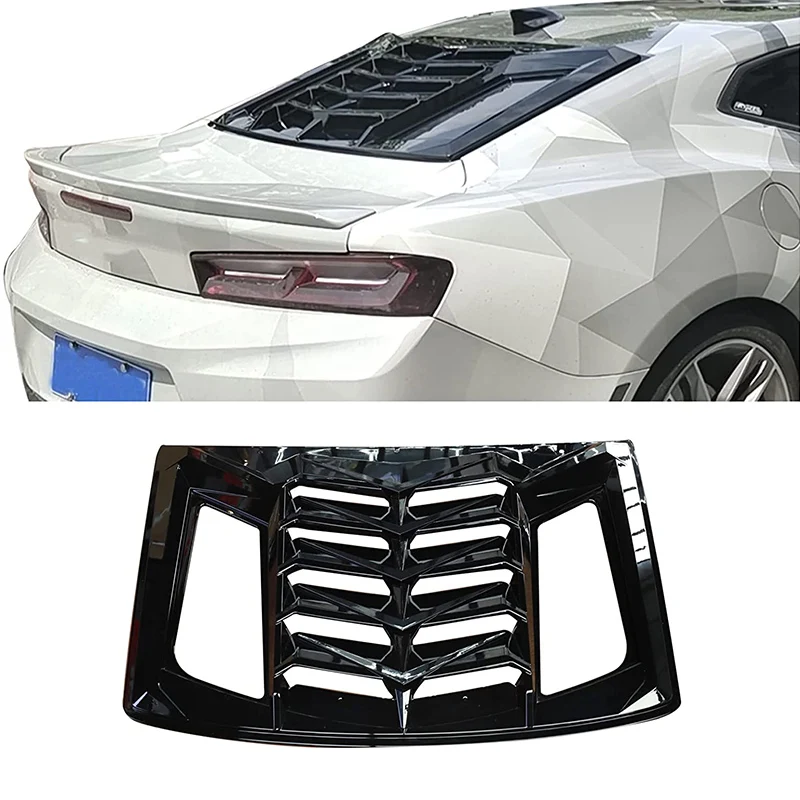 Car Accessories Rear Window Louvers Sun Shade Cover Windshield Race Style Stickers For Chevrolet Camaro 2016 2017 2018 2019 2020