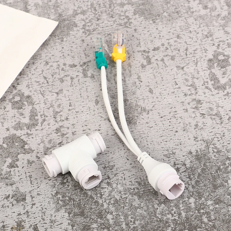 POE Splitter Adapter Ethernet One Network Cable Two Camera Splitter Combiner Connector Converter