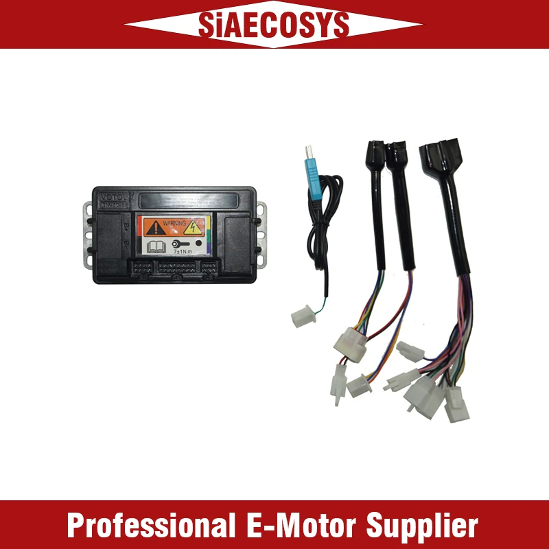 VOTOL Programmable EM50-4P 72V 50A One LIN Controller 72V Sine Wave for 2000W Electric Bike DC Brushless Motor Application