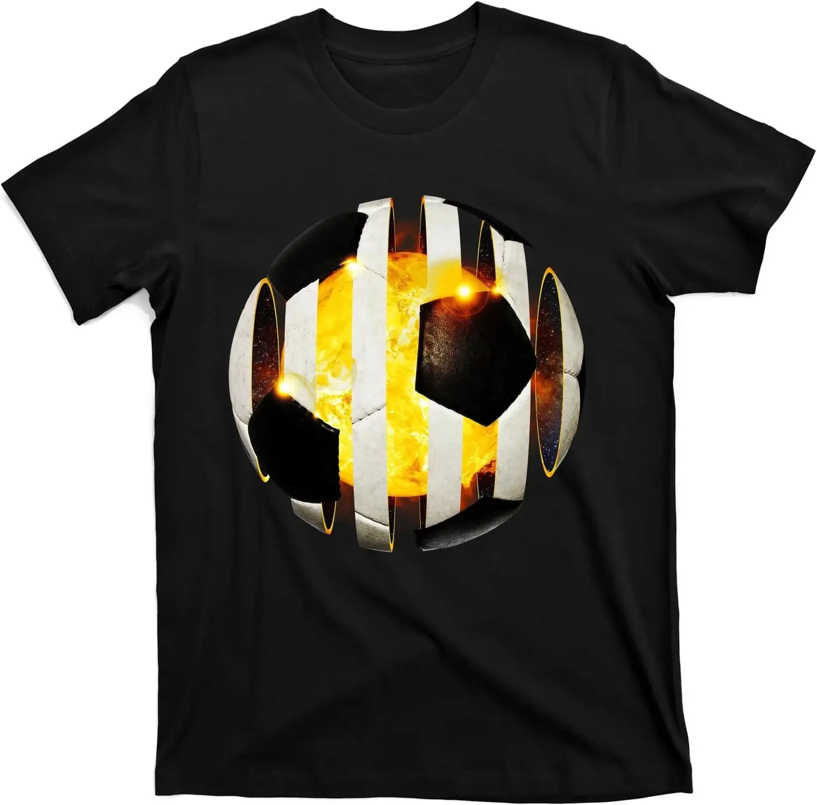 Ripped Soccer Futbol  Ball T-Shirt Tees Y2K tops Unisex Summer Short Sleeve