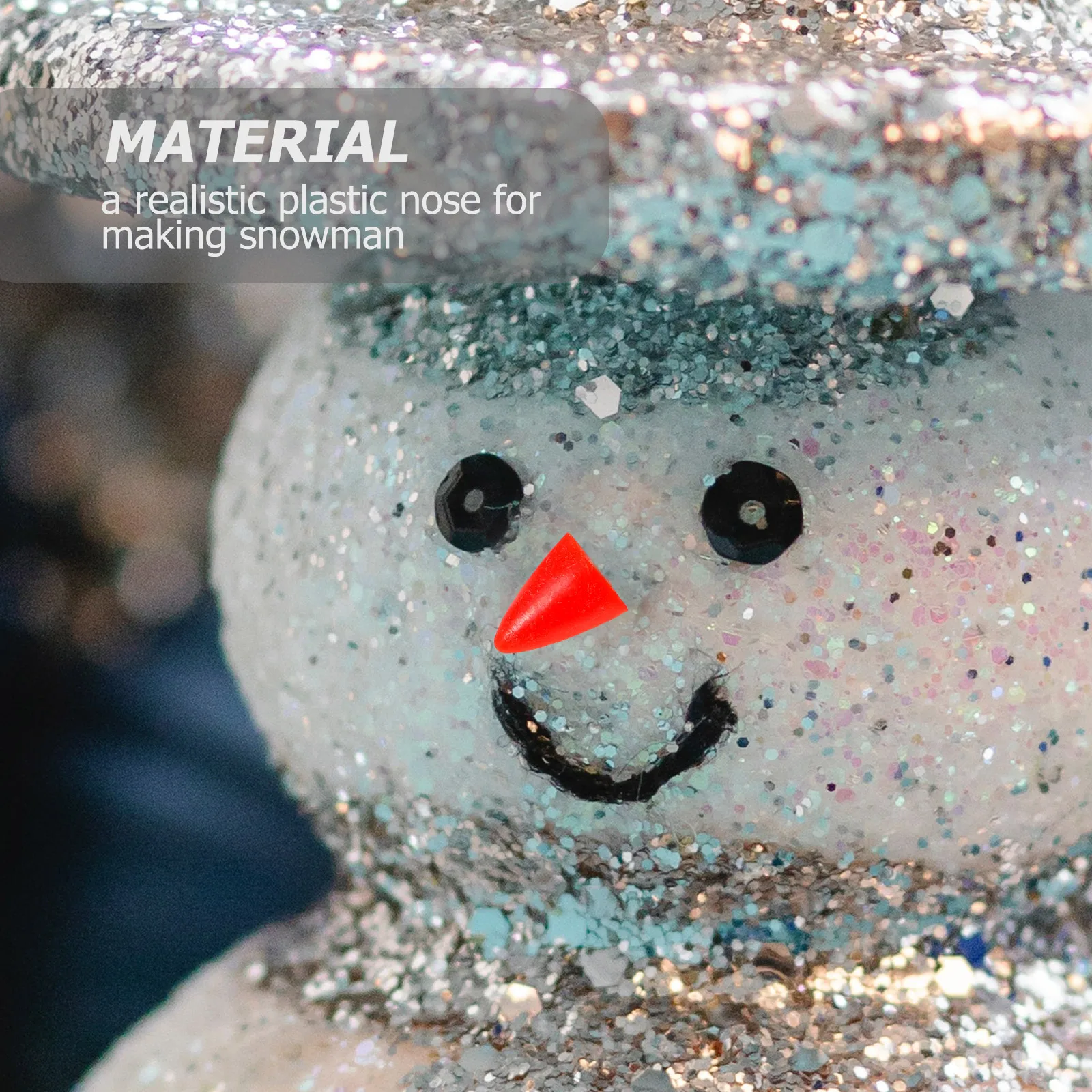 200個入り 小さな雪だるまの鼻 DIY クリスマスクラフト用品 クリスマスデコレーションや祝祭シーズンの使用に 雪だるまの鼻