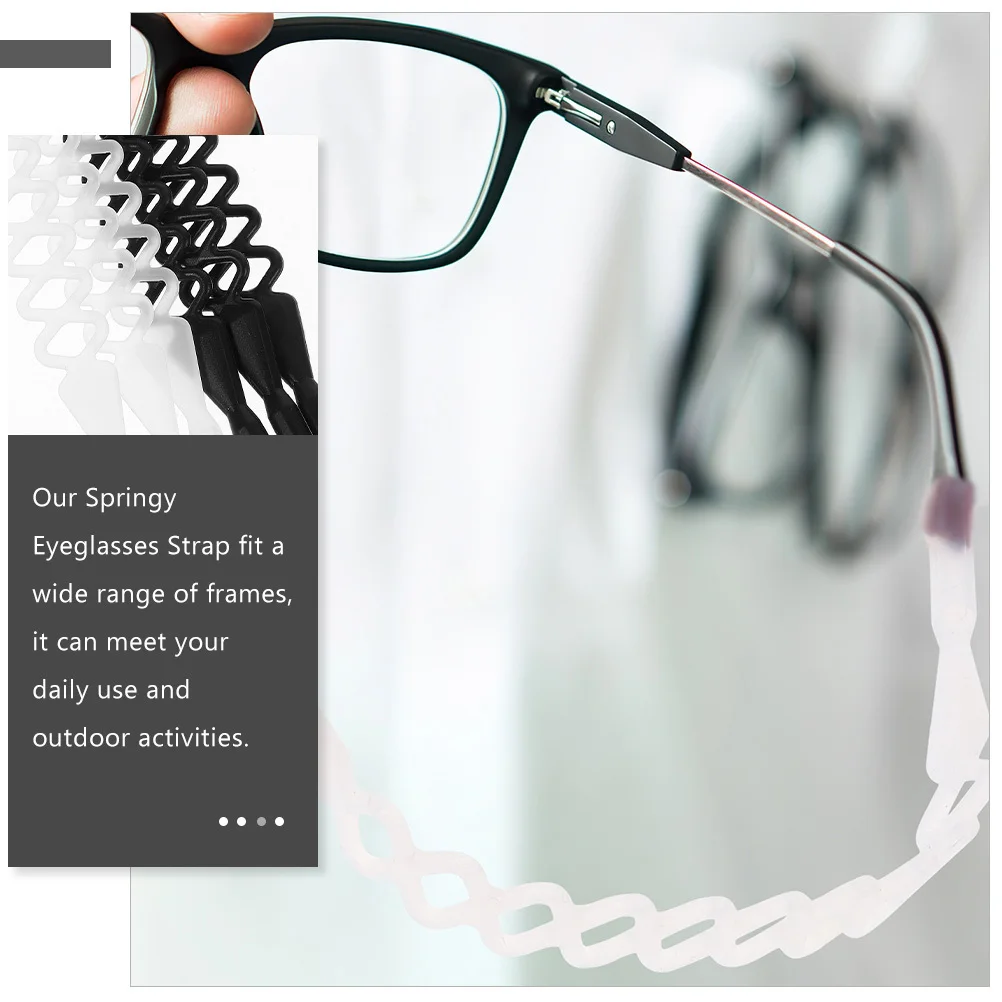 

8Pcs Anti Slip Eyeglass Strap Stretchy Adjustable Glasses Cord Sports Eyewear Holder for Outdoor Activities Running Cycling