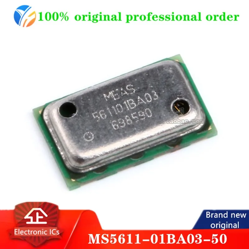 100% original MS5611-01BA03-50 Board Mount Pressure Sensor 0.45bar to 1.1bar Absolute 8-Pin QFN T/R