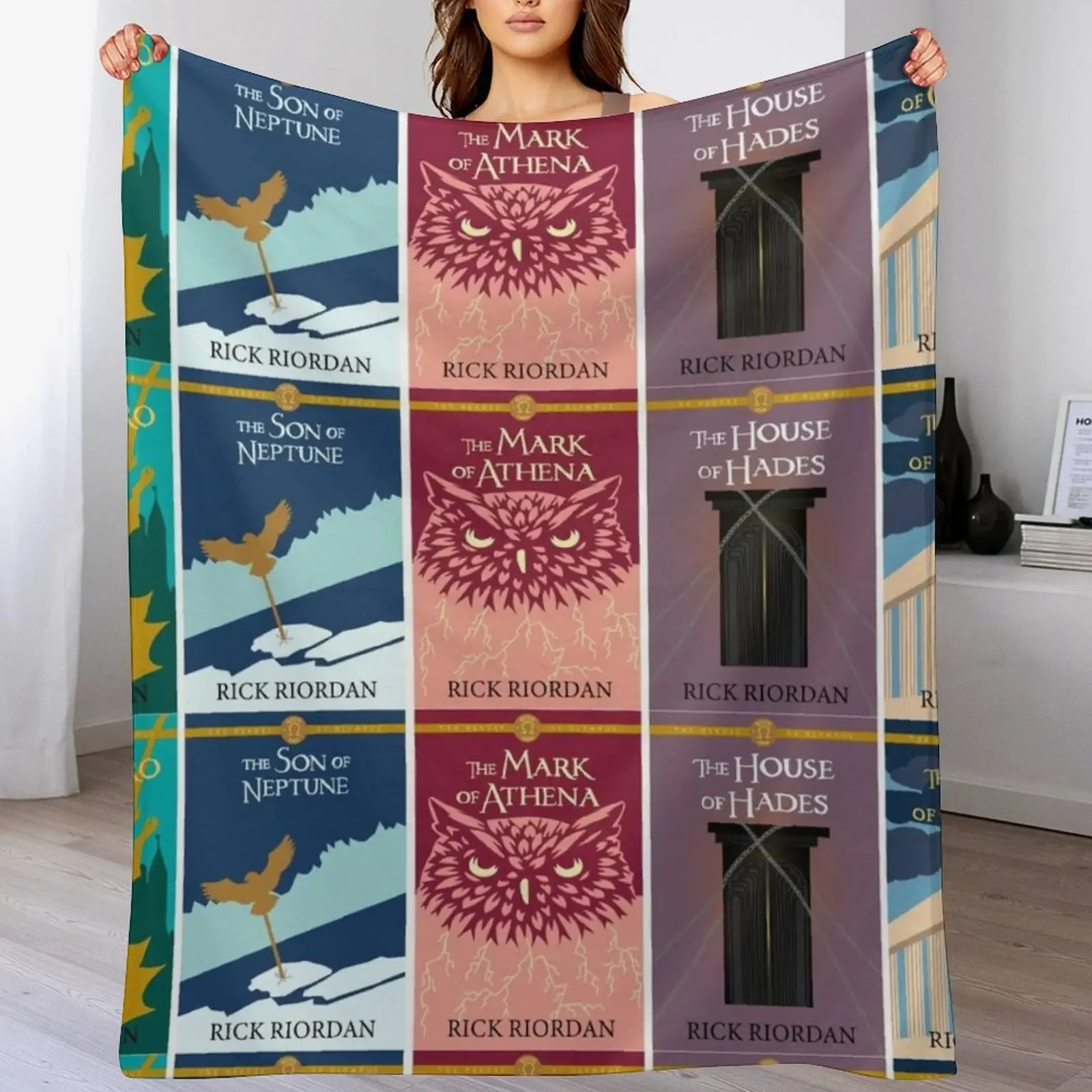 heroes of olympus pack Throw Blanket Vintage Weighted Blankets