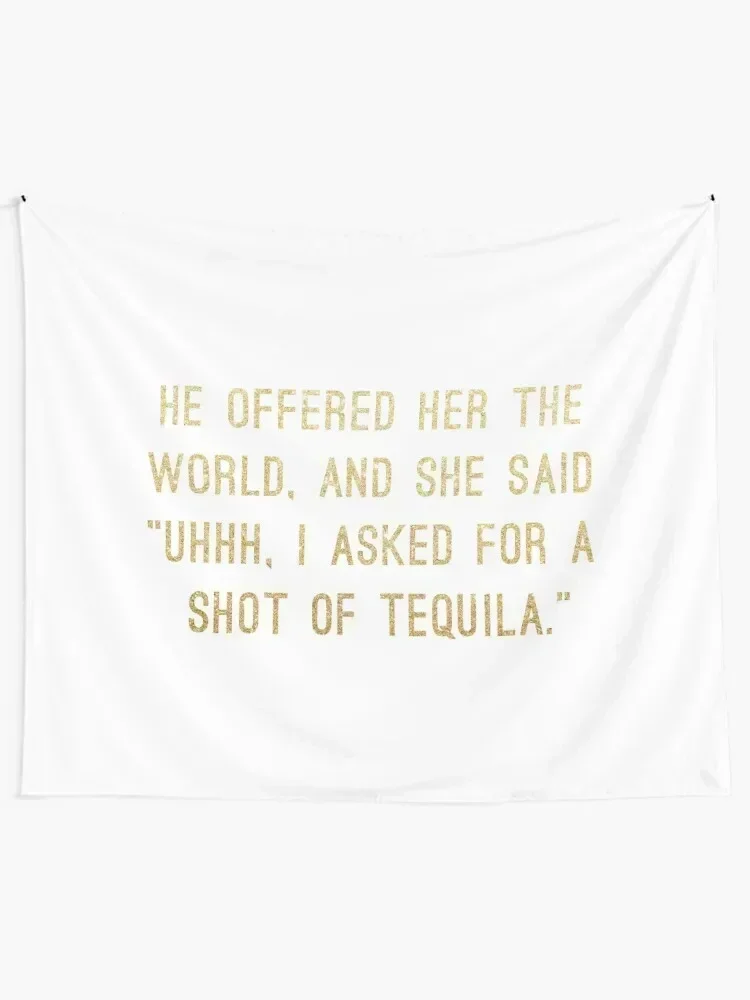 Shot of Tequila Tapestry Room Decorator Christmas Decoration Room Decore Aesthetic Tapestry