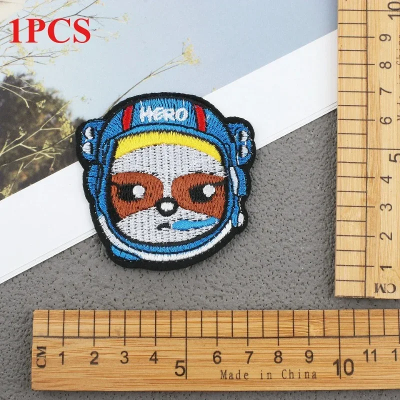 Embroidery Cloth Sticker Combination Astronaut Patch Sticker Decoration Computer Embroidery Label Spacecraft Embroidery Chapter
