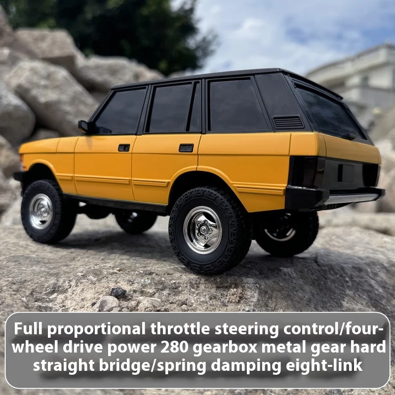 18401 Simulazione Fuoristrada Modello di auto Rc telecomandata 1/18 Veicolo da arrampicata a quattro ruote motrici, Regalo di compleanno per auto giocattolo per bambini.