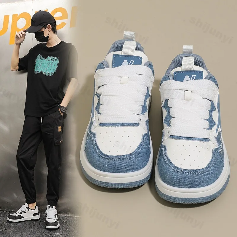 Men Vulcanized Shoes 2025 Autumn Outdoor Fashion Running Shoe Platform Casual Sneaker Anti Slip Sport Shoes Zapatos Para Hombres