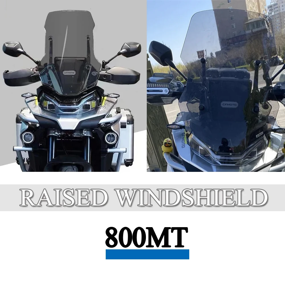 800 MT Sports Windshield Wind Deflectors 800MT Motorcycle Windshield 800 Mt Increase Height Front Screen Windscreens Accessories