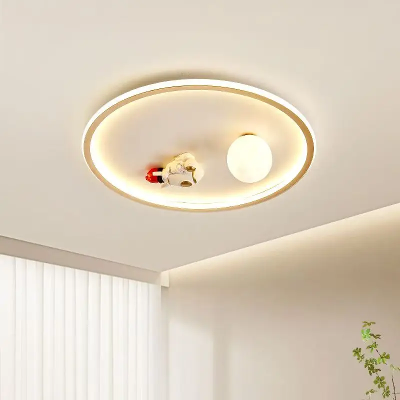 

Modern Bedroom Cartoon Planet Astronaut Shaped Room Ceiling Light Nordic Design Simple Boys And Girls Children's Room Light