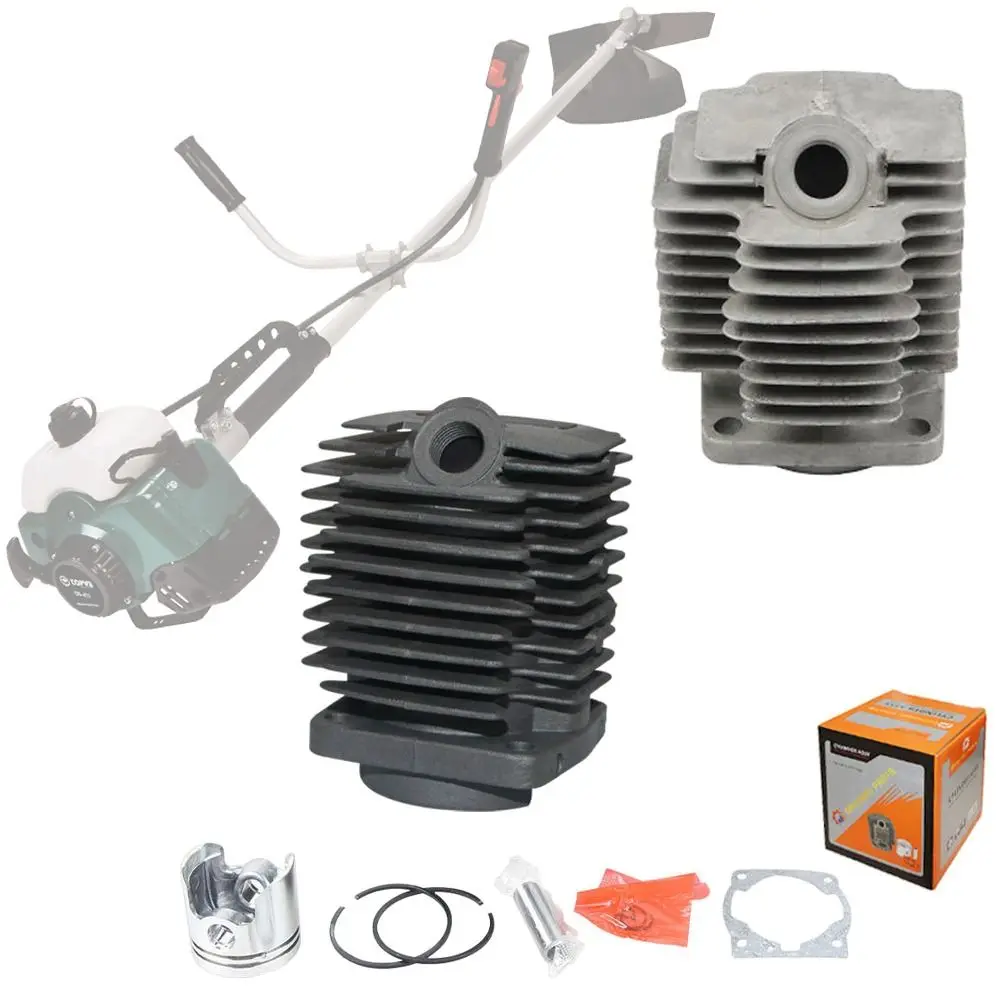 40-6 Mower Cylinder Assembly Black White Piston 411 Lawn Mower Cylinder with Accessorires Paper Pad+ Needle Roller