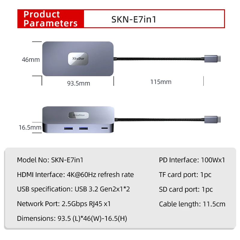 Imagem -02 - Xikestand-estação de Ancoragem Multifuncional em Tipo-c para 2.5g Port Hdmi k6 0hz Usb 3.2 Hub 3.2 Adequado para Mac Notbook Ipad Celular