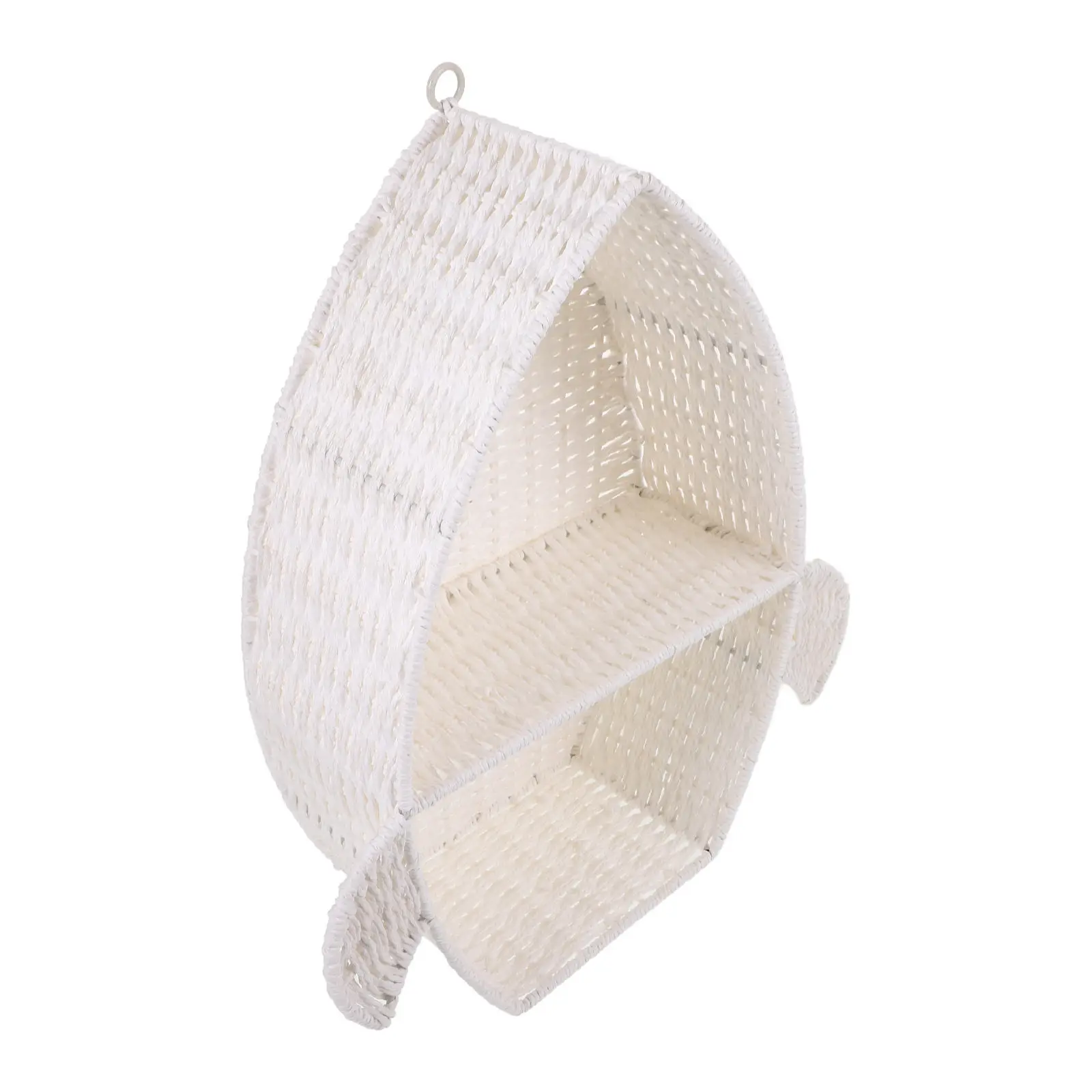 

Woven Wall Shelf Organizer Paper Hanging Storage Rack Woven Basket for Home Office Bedroom Bathroom Plants Storage Holder