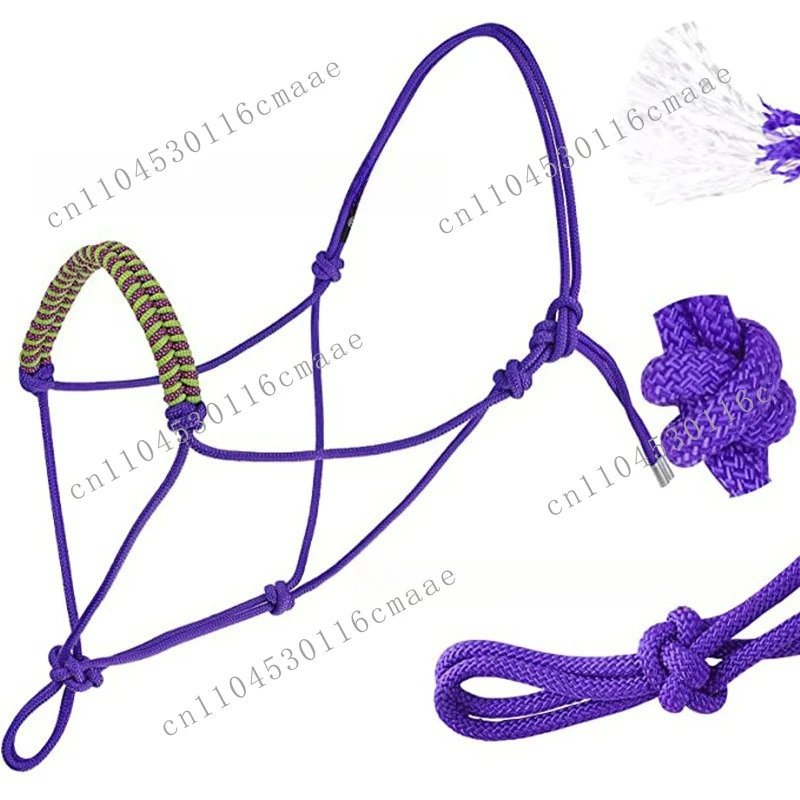 American training bridle, braided horse head rope, equestrian supplies lead rope