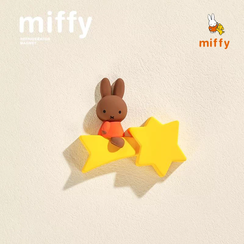 Echte Miffy koelkastmagneet Blind Box Cartoon konijn magnetische pop verzamelbaar bureaudecoratie anime accessoires meisje cadeau