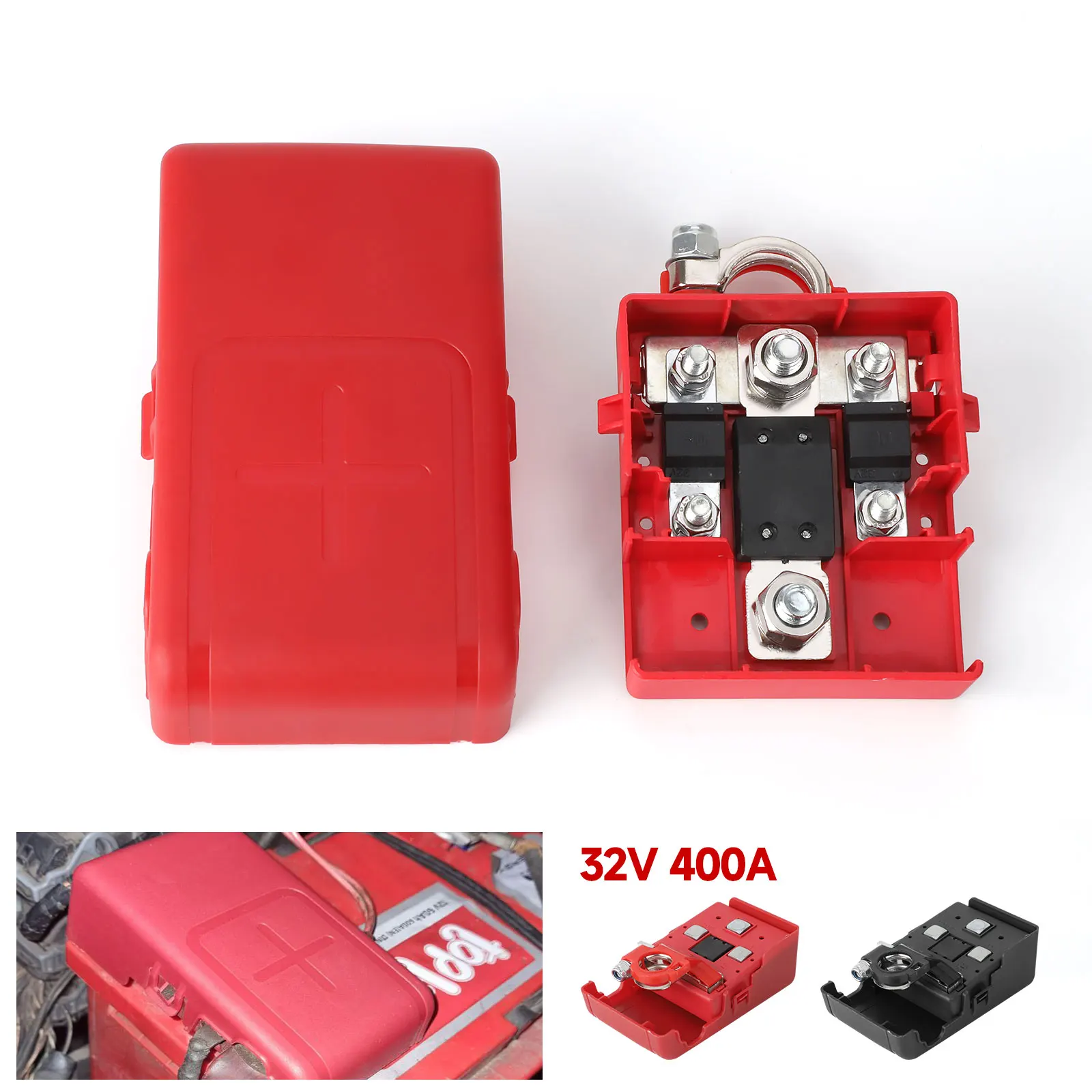 For OPEL Movano 1998-2003 Terminals For Car Battery Fused 32V 400A Car Release Distribution Clamp Connectors Battery Terminal