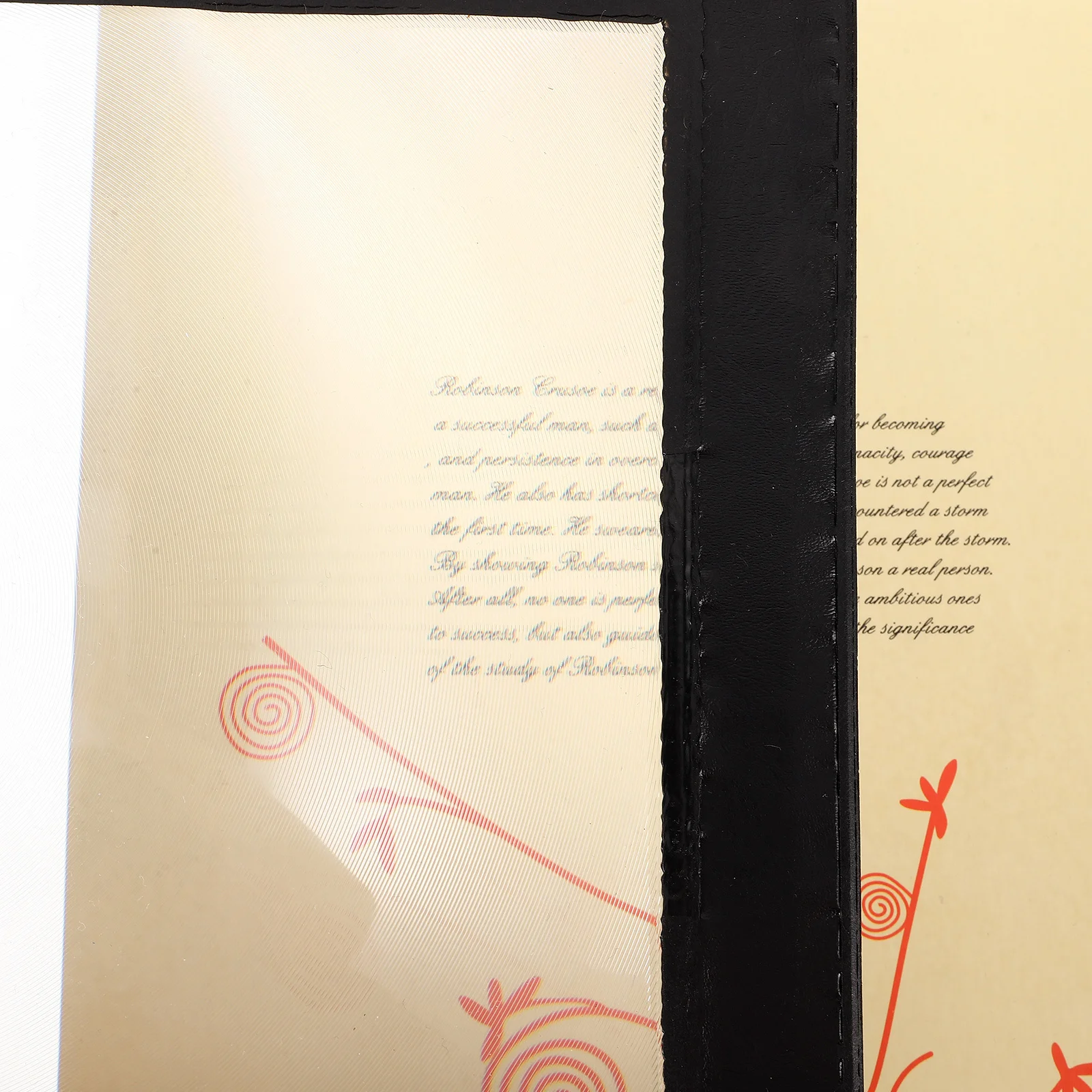 

Durable Ultra-Thin PVC Magnifying Bookmark Full Page View Reading Aid for Seniors and Students Portable Design