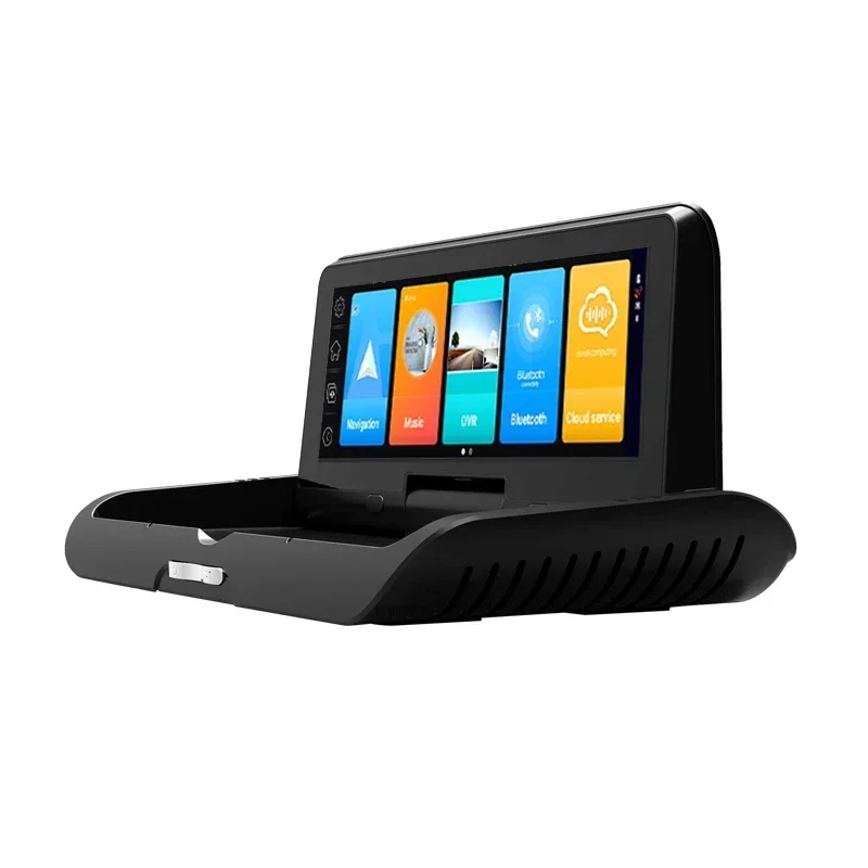 מסך מגע 4g המכונית מצלמת dvr 8.1 מצלמת Dashcam adas עדשה כפולה 2 + 32gb מכונית מקליט וידאו