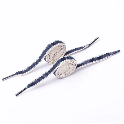1 paar Polyester Flache Weiße Schuhe Schnürsenkel Frauen Männer Bunte Leder Sport Casual Leinwand Schnürsenkel Saiten Dropship – Detail 8