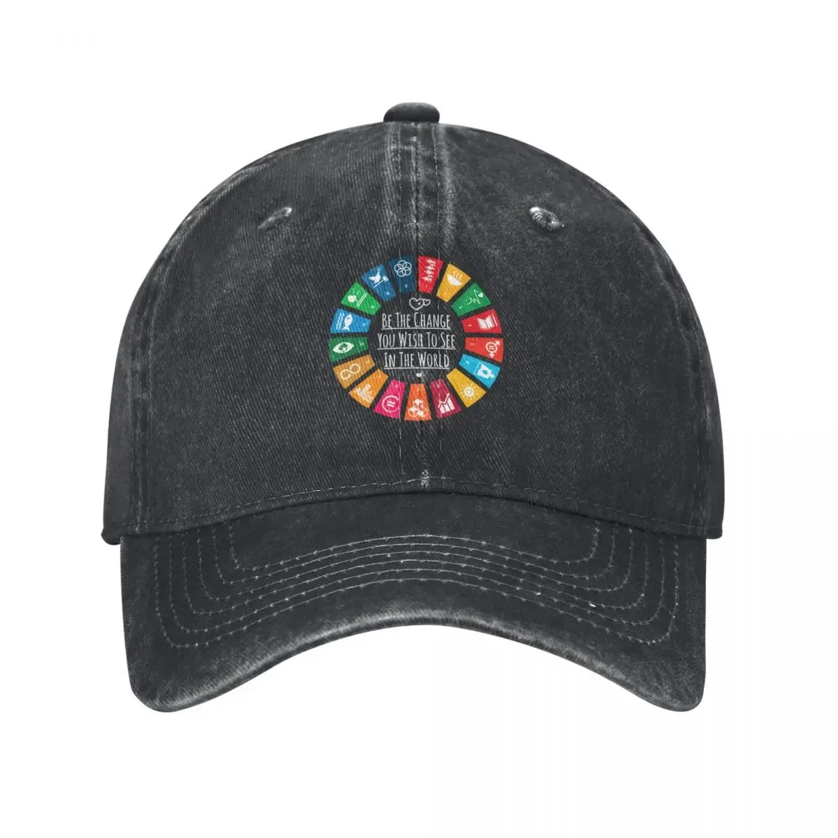 

UN SDGs Global Goals 2030 | United Nations Sustainable Development Goals 2030 Logo | Sustainable Gifts Baseball Cap